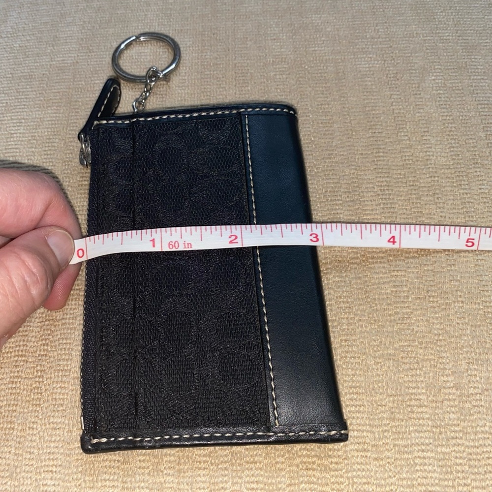 Coach Signature Zip Key Case - Picture 10 of 13